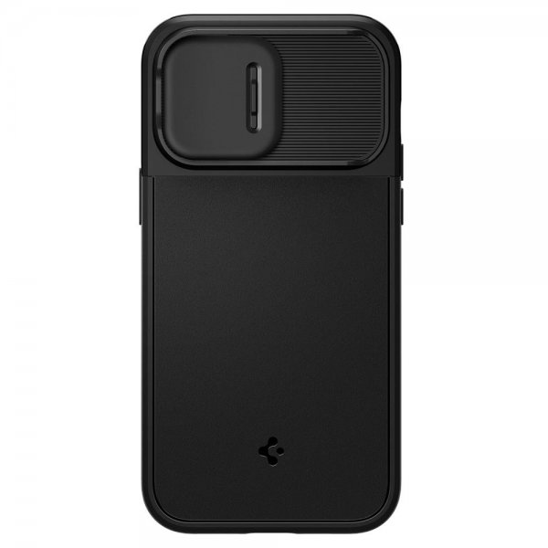 Spigen iPhone 14 Pro Max Cover Optik Armor MagFit Sort