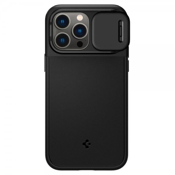 Spigen iPhone 14 Pro Max Cover Optik Armor MagFit Sort