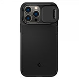 Spigen iPhone 14 Pro Max Cover Optik Armor MagFit Sort
