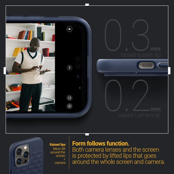 Caseology iPhone 14 Pro Max Cover Parallax Mag Midnight Blue
