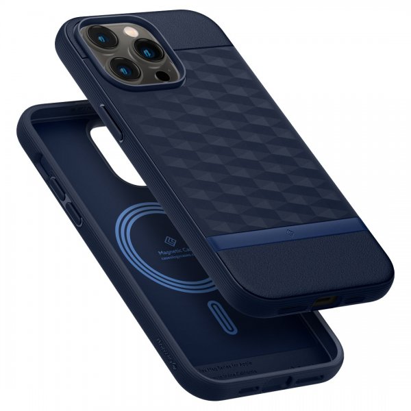 Caseology iPhone 14 Pro Max Cover Parallax Mag Midnight Blue