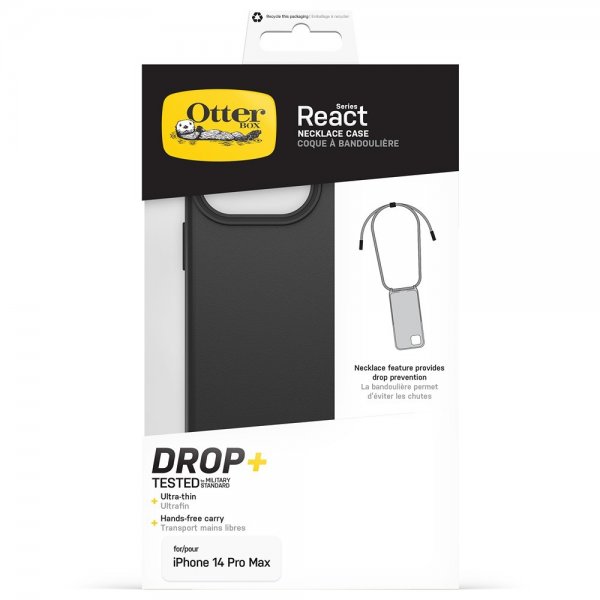 Otterbox iPhone 14 Pro Max Skal React Necklace MagSafe Sort