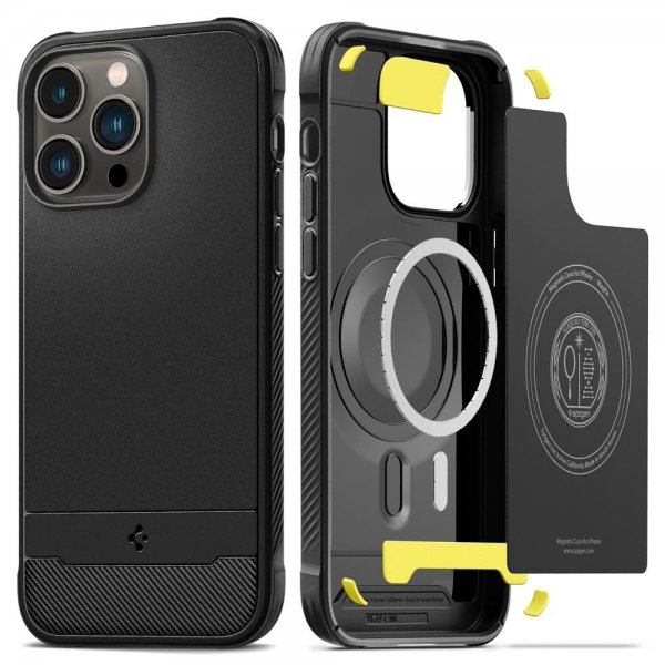 Spigen iPhone 14 Pro Max Cover Rugged Armor MagFit Mat Sort