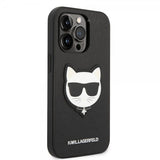 Karl Lagerfeld iPhone 14 Pro Max Cover Saffiano Choupette Sort