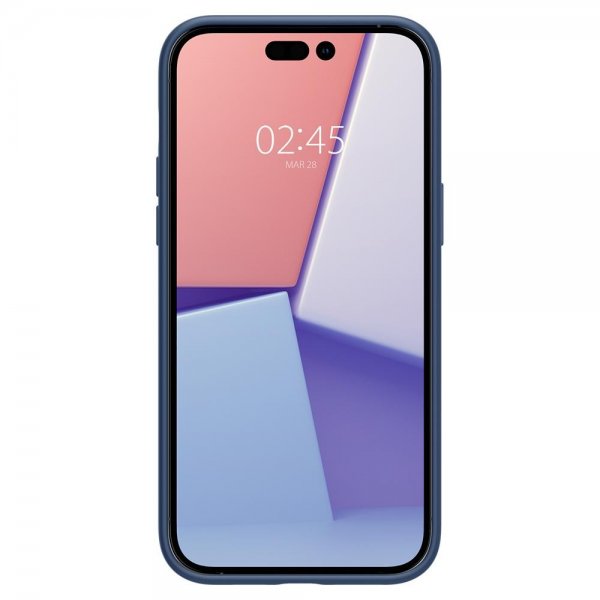 Spigen iPhone 14 Pro Max Cover Silicone Fit MagFit Navy Blue
