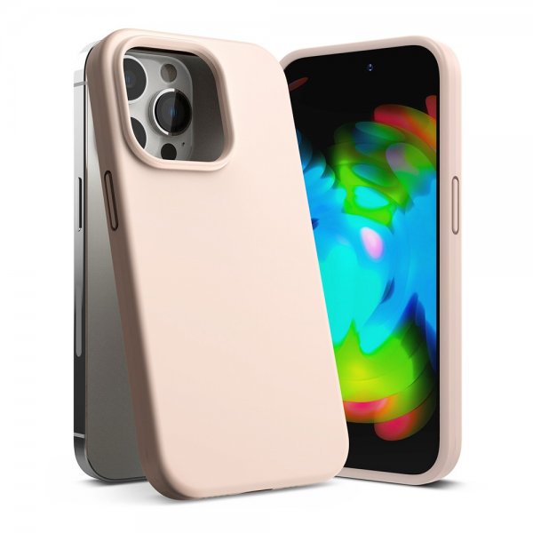 Ringke iPhone 14 Pro Max Cover Silikone Pink Sand