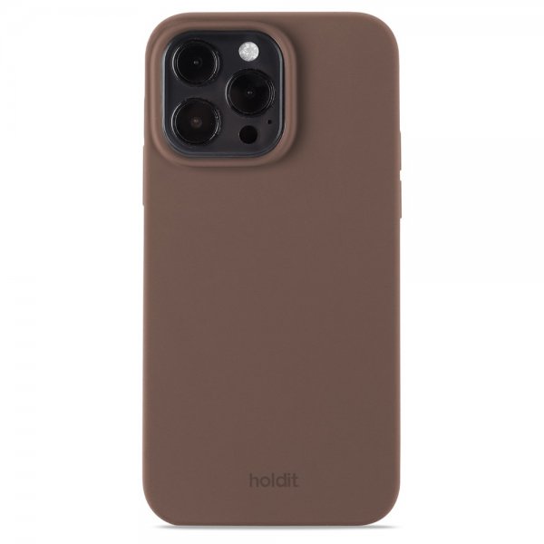 holdit iPhone 14 Pro Max Cover Silikone Dark Brown
