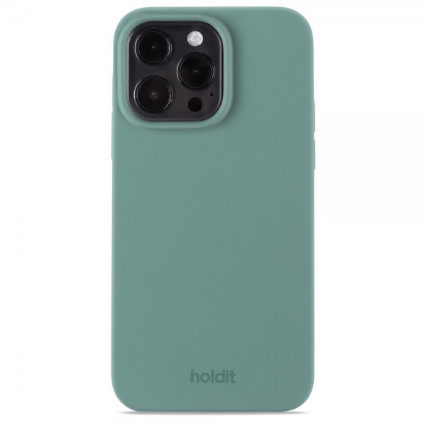 holdit iPhone 14 Pro Max Cover Silikone Mosgrøn