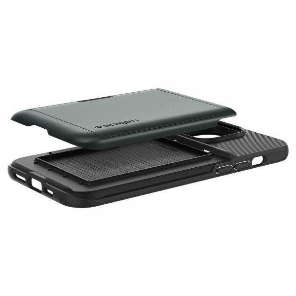 Spigen iPhone 14 Pro Max Cover Slim Armor CS Abyss Green
