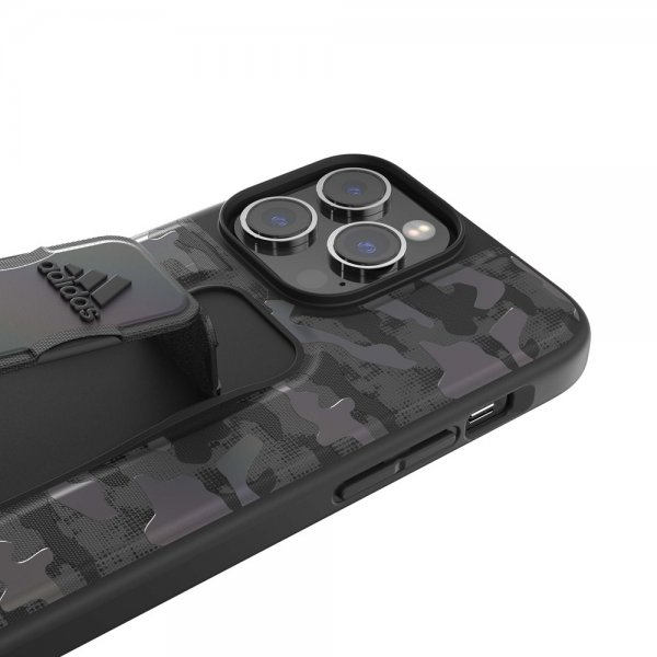 Adidas iPhone 14 Pro Max Cover SP Grip Case Camo Sort