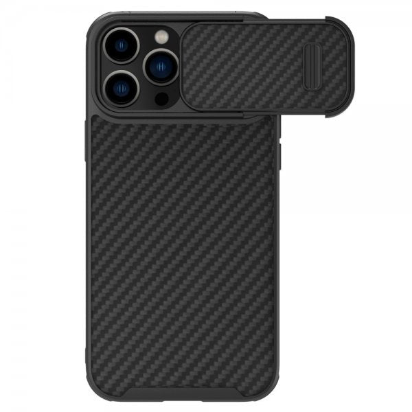 Nillkin iPhone 14 Pro Max Cover Syntetisk Fiber Sort