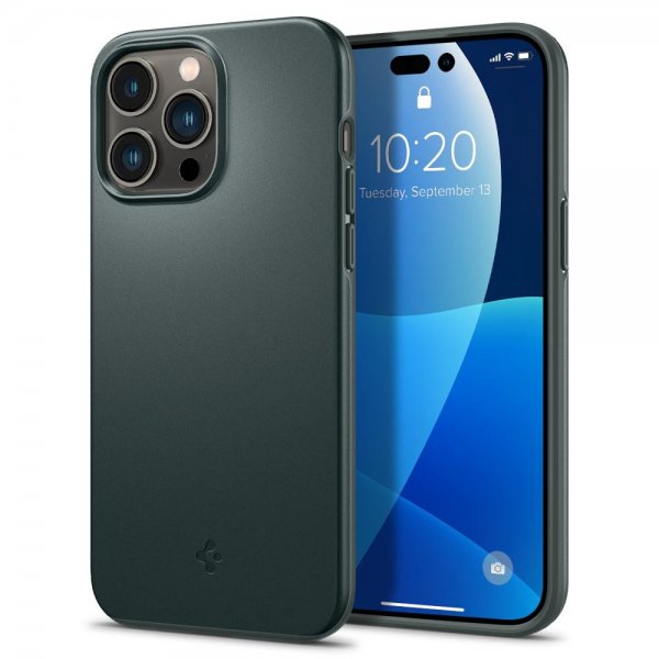 Spigen iPhone 14 Pro Max Cover Thin Fit Abyss Green