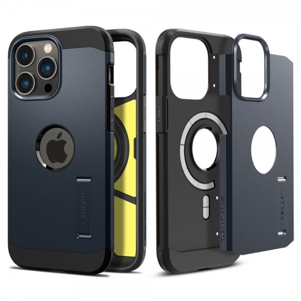 Spigen iPhone 14 Pro Max Cover Tough Armor MagFit Metal Slate