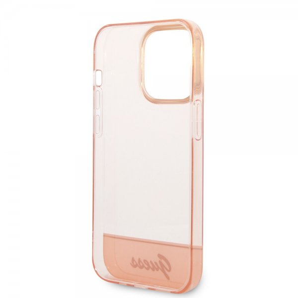 Guess iPhone 14 Pro Max Cover Translucent Rosa