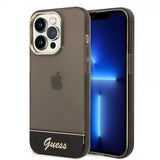 Guess iPhone 14 Pro Max Cover Translucent Sort