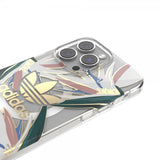 Adidas iPhone 14 Pro Max Cover Trefoil Klar Etui MagSafe Gold