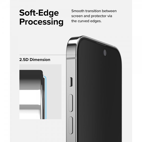 Ringke iPhone 14 Pro Max Skærmbeskyttelse Privacy Glass