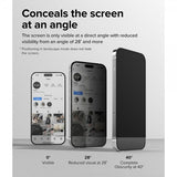 Ringke iPhone 14 Pro Max Skærmbeskyttelse Privacy Glass
