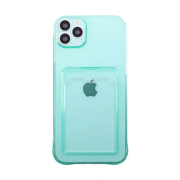 iPhone 14 Pro Max Cover Kortholder Stødsikkert Grøn