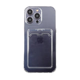 iPhone 14 Pro Max Cover Kortholder Stødsikkert Transparent