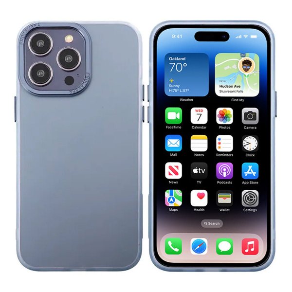 iPhone 14 Pro Cover Kamerakant MagSafe Blå
