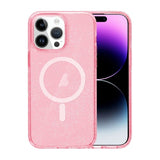 iPhone 14 Pro Cover Glitter MagSafe Rosa