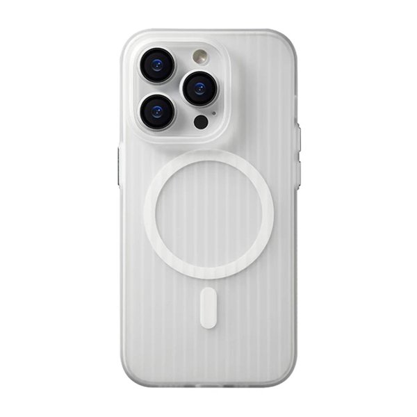 iPhone 14 Pro Cover Bølget MagSafe Transparent