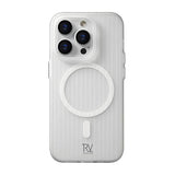 Rvelon iPhone 14 Pro Cover Bølget MagSafe Hvid