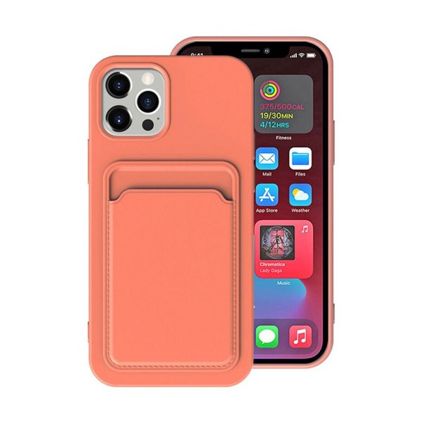 iPhone 14 Pro Cover Kortholder Orange