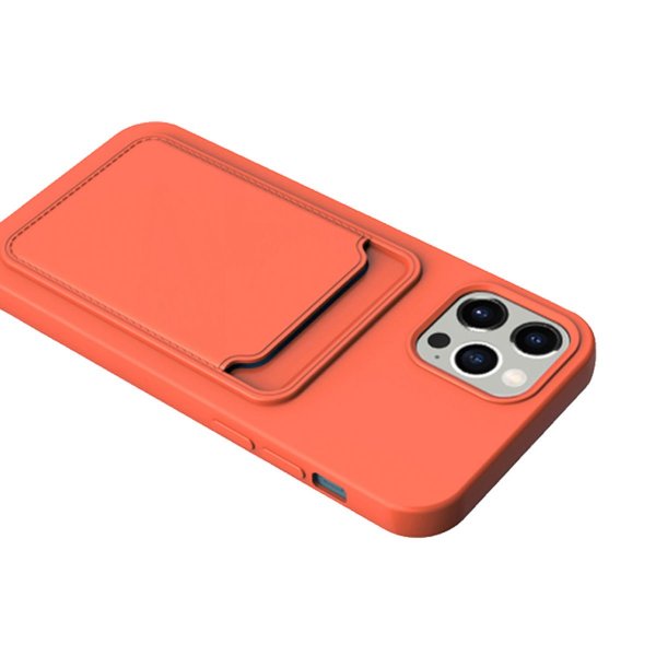 iPhone 14 Pro Cover Kortholder Orange
