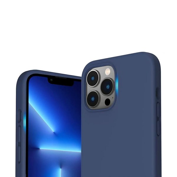 Rvelon iPhone 14 Pro Silikonecover Blå
