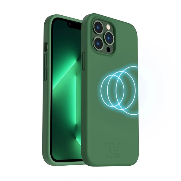 Rvelon iPhone 14 Pro Cover Silikone MagSafe Grøn