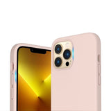 Rvelon iPhone 14 Pro Cover Silikone Sandrosa
