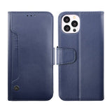 Rvelon iPhone 14 Pro Etui Udklappeligt Kortrum Blå