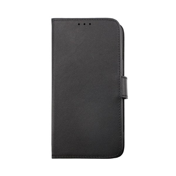 Rvelon iPhone 14 Pro Etui Ægte læder Kortlomme Sort