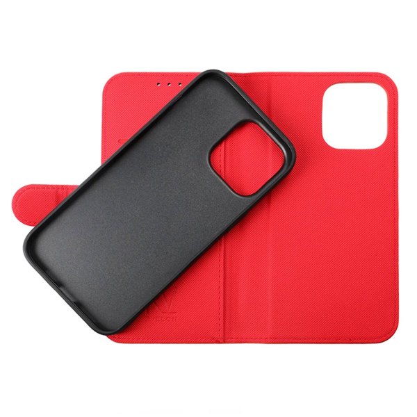 Rvelon iPhone 14 Pro Cover Magnetisk Aftagelig Skal Rød