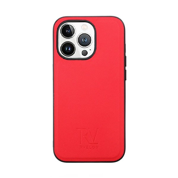 Rvelon iPhone 14 Pro Cover Magnetisk Aftagelig Skal Rød