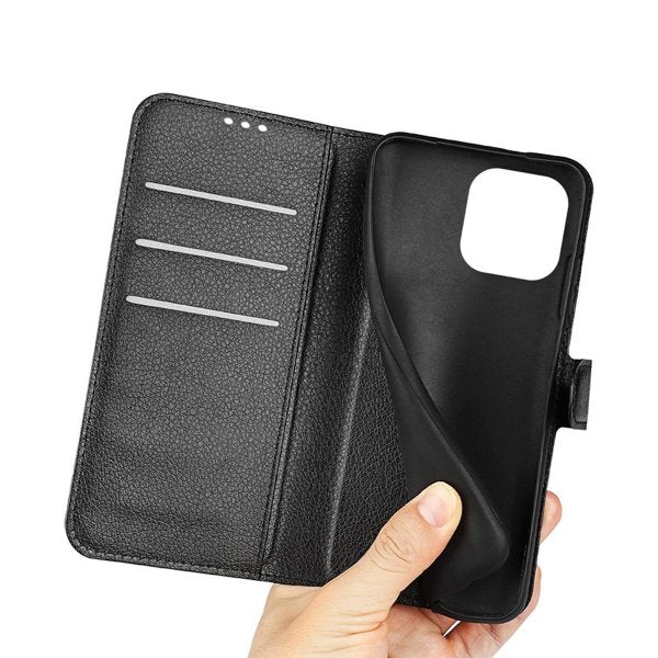 iPhone 14 Pro Cover med Stativ Sort