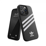 Adidas iPhone 14 Pro Cover 3 Stripes Snap Case Sort Hvid