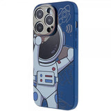 iPhone 14 Pro Cover Astronaut Blå Grå