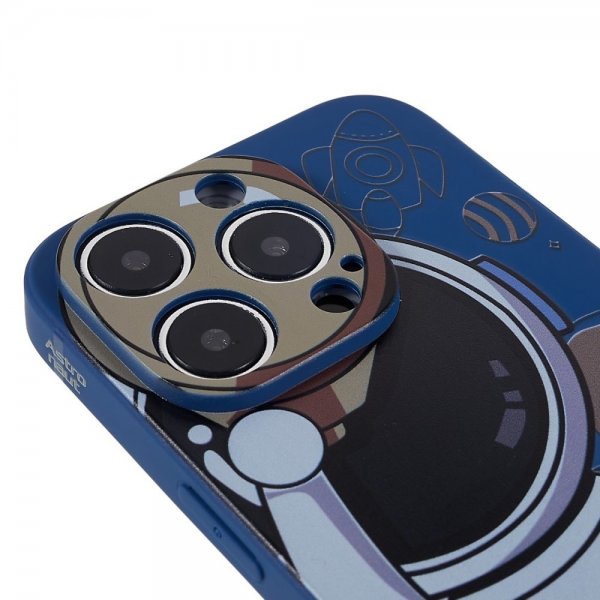 iPhone 14 Pro Cover Astronaut Blå Grå