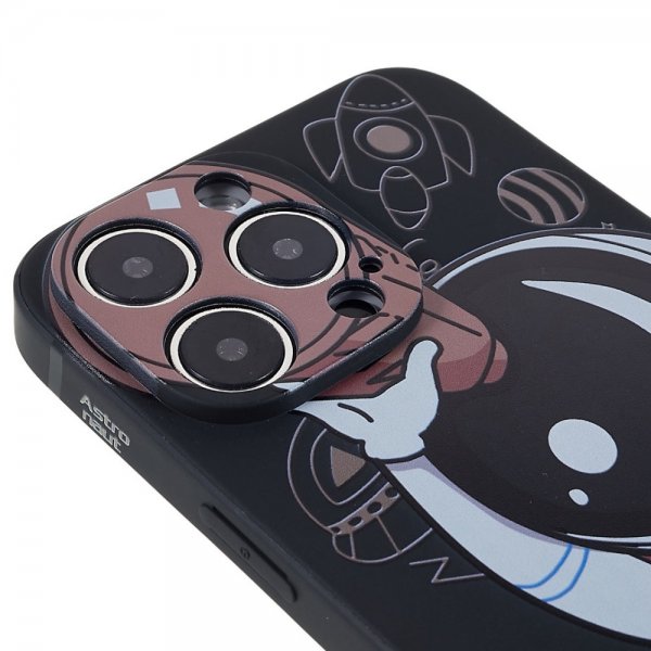 iPhone 14 Pro Cover Astronaut Sort Brun