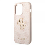 Guess iPhone 14 Pro Cover Big Metal Logo Rosa