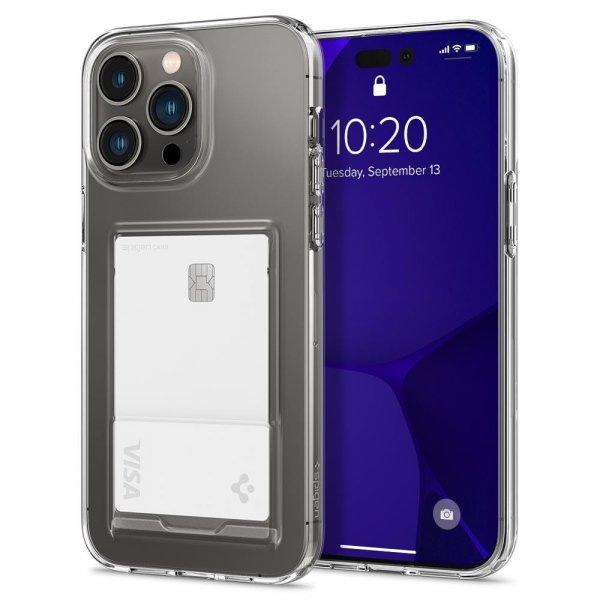Spigen iPhone 14 Pro Cover Crystal Slot Glitter Crystal Quartz
