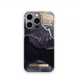 Ideal of Sweden iPhone 14 Pro Cover Fashion Case MagSafe Golden Twilight Marble