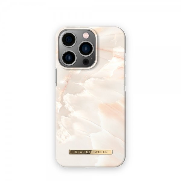 Ideal of Sweden iPhone 14 Pro Cover Fashion Case MagSafe Rose Pearl Marble