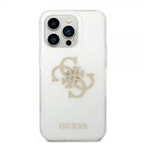 Guess iPhone 14 Pro Cover Full Glitter Transparent