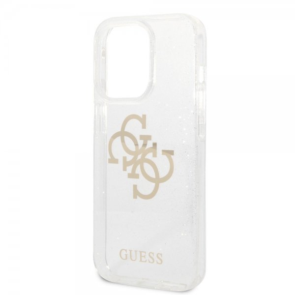 Guess iPhone 14 Pro Cover Full Glitter Transparent