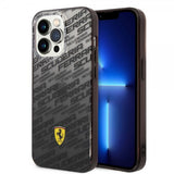 Ferrari iPhone 14 Pro Cover Gradient Scuderia Sort