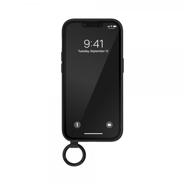 Adidas iPhone 14 Pro Skal Håndrem Cover Sort Hvid